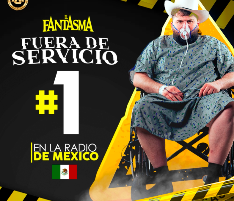 El Fantasma se apodera del primer lugar en radio de México con "Fuera de Servicio"