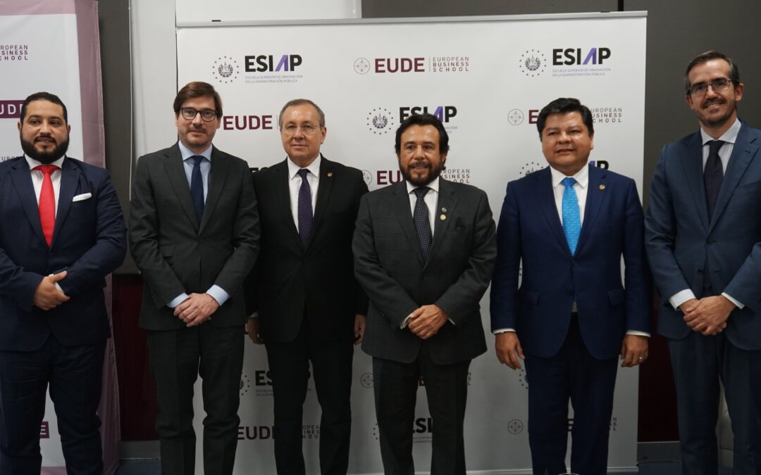 El vicepresidente de la República de El Salvador, Dr. Félix Ulloa hijo, firma un convenio de colaboración con EUDE Business School