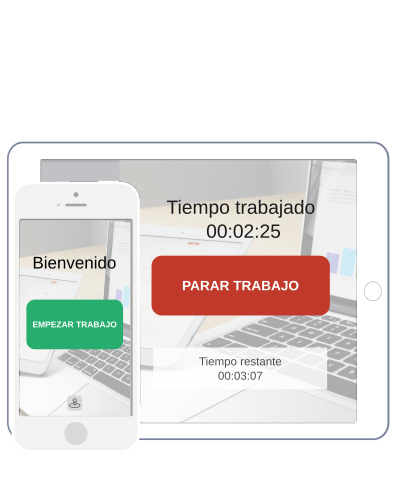 El Reloj Laboral Checador permite realizar el registro de los empleados