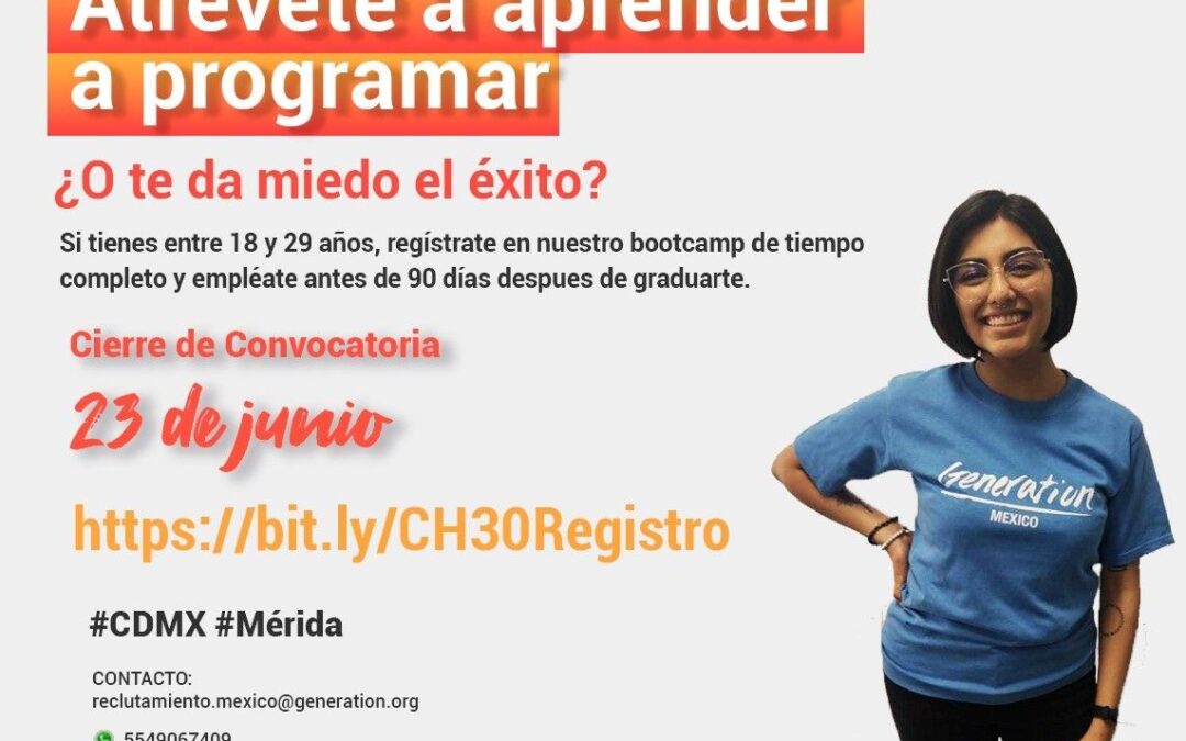 Ofrece Generation México cursos a mujeres en Mérida para fortalecer sus habilidades digitales