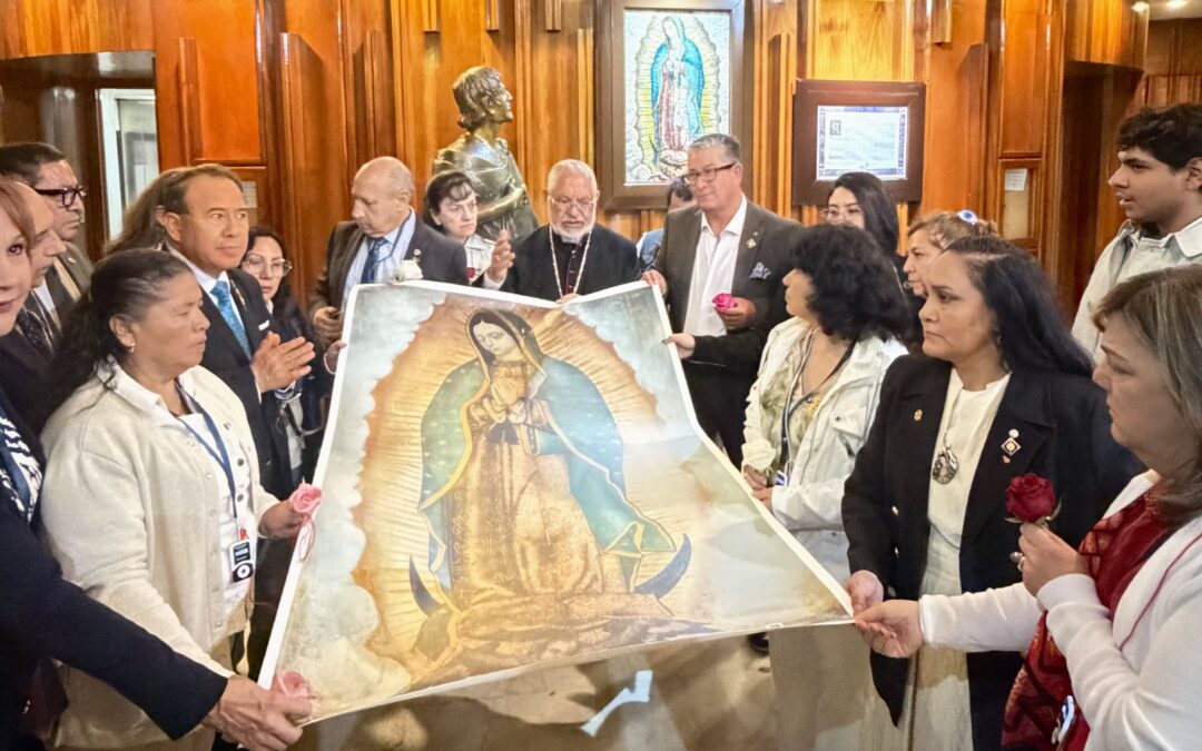 Histórico: presidente mundial de Rotary accede a espacio reservado de Basílica con Club Rotario Tonantzin Guadalupe