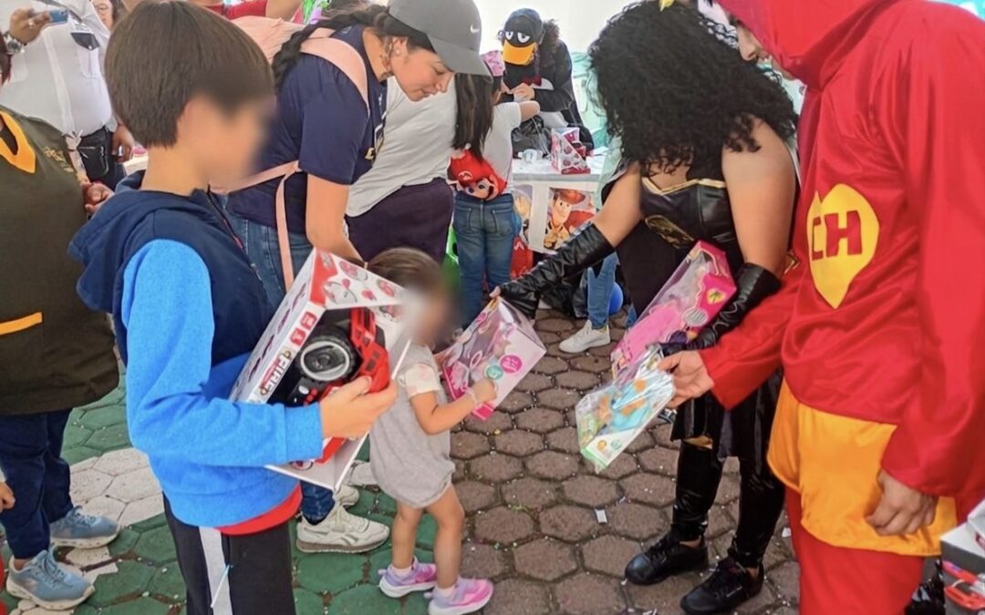 Héroes de verdad: guardias de Serprosep se disfrazan y llevan alegría a niños en hospitales públicos