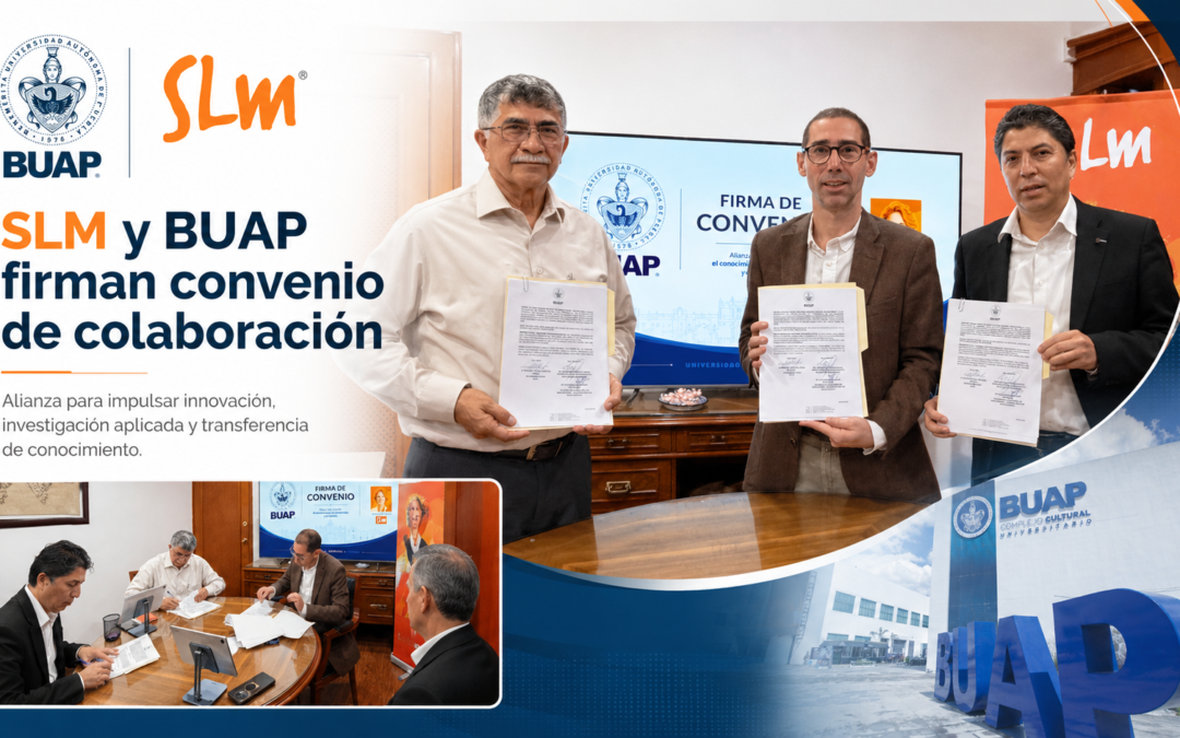 SLM y BUAP firman convenio para impulsar la innovación tecnológica y la investigación aplicada