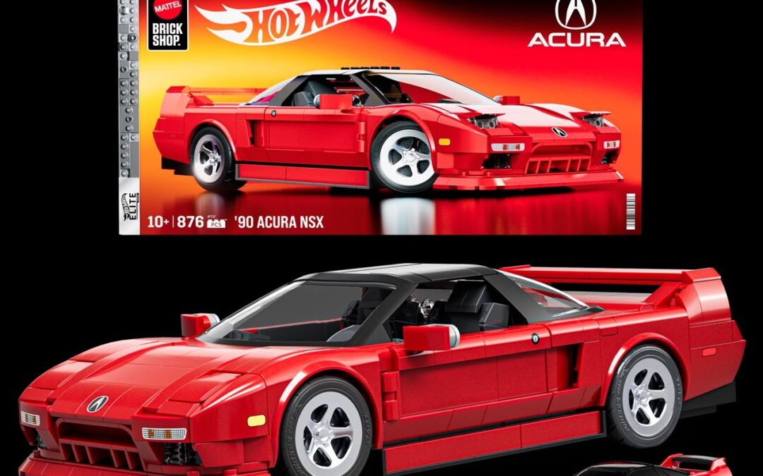 El legado del Acura NSX cobra vida en una edición de Mattel Brick Shop Hot Wheels