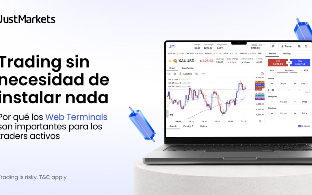 Trading sin instalar nada: JustMarkets explica por qué los web terminals importan para traders activos