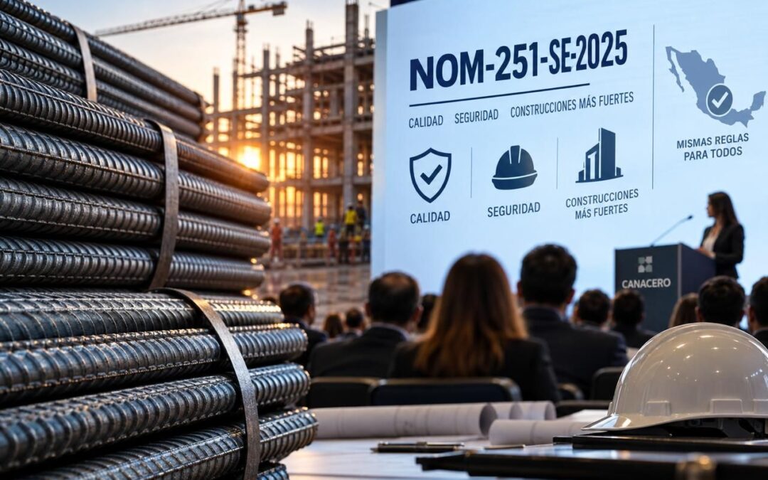 CANACERO y Secretaría de Economía fortalecen la implementación de la NOM-251 para garantizar la calidad y seguridad del acero en México